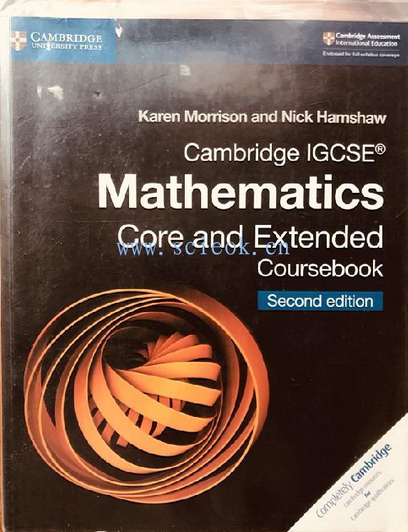 Cambridge IGCSE Mathematics core and extended coursebook  二手英文教材 第1张
