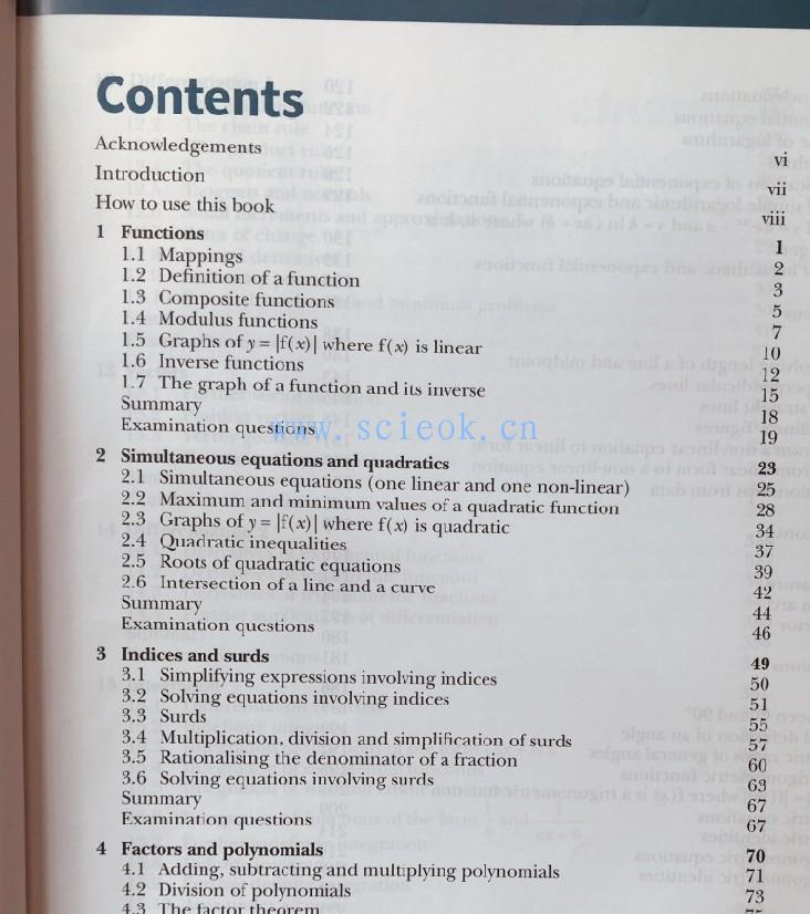 Cambridge IGCSE and O Level Additional Mathematics Coursebook  二手英文教材 第2张