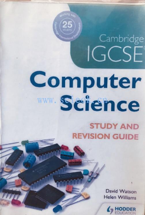 Cambridge IGCSE Computer Science Study and Revision Guide -- David  二手英文教材 第1张