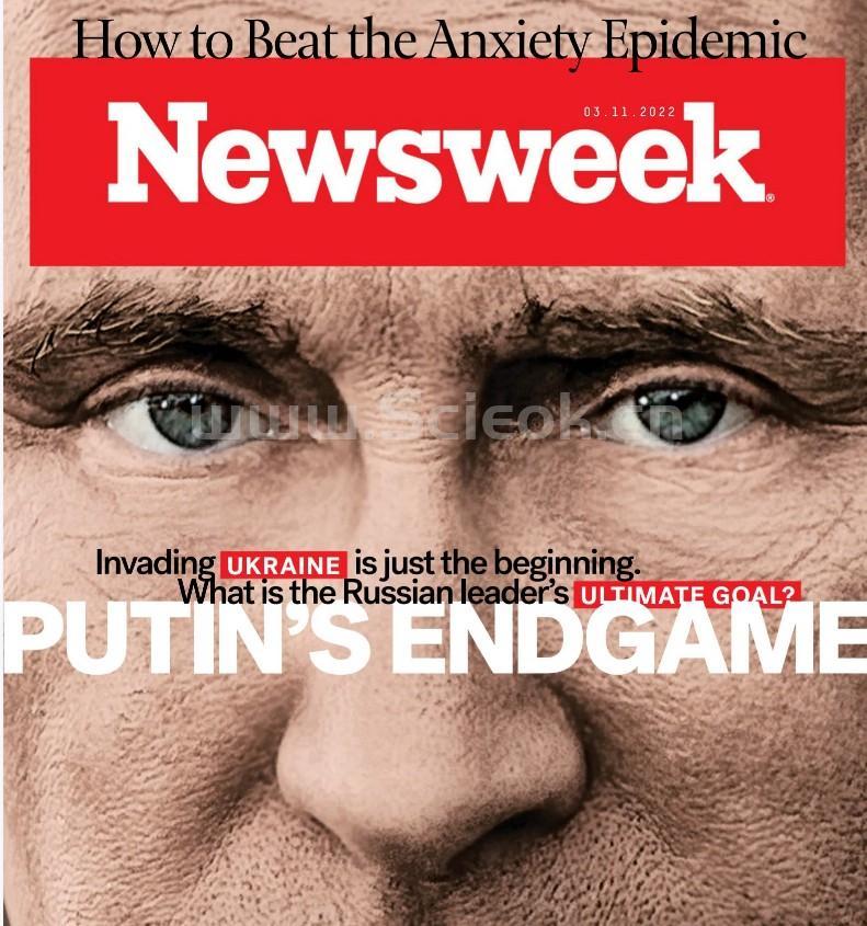 Newsweek-20220311《新闻周刊》杂志(美国版)  英文原版杂志 newsweek 新闻周刊电子版 第1张