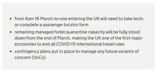 2022年3月18日起英国取消所有入境限制！不测核酸不用隔离 敢不  英国留学 第2张