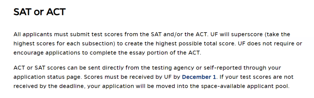2022-23申请季美国大学标化政策--这些学校要求提交SAT/ACT成绩！  留学 第4张