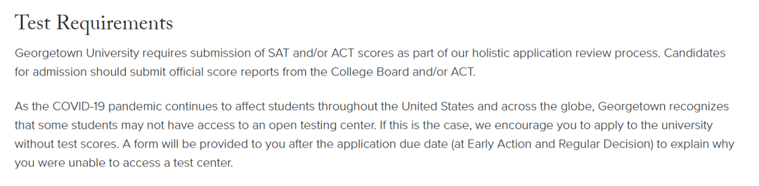 2022-23申请季美国大学标化政策--这些学校要求提交SAT/ACT成绩！  留学 第3张