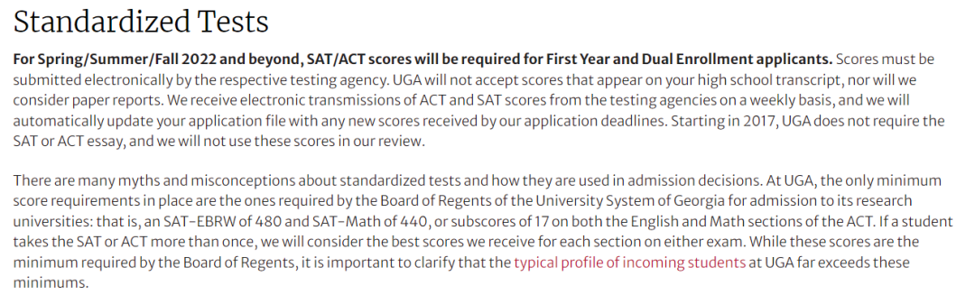 2022-23申请季美国大学标化政策--这些学校要求提交SAT/ACT成绩！  留学 第6张