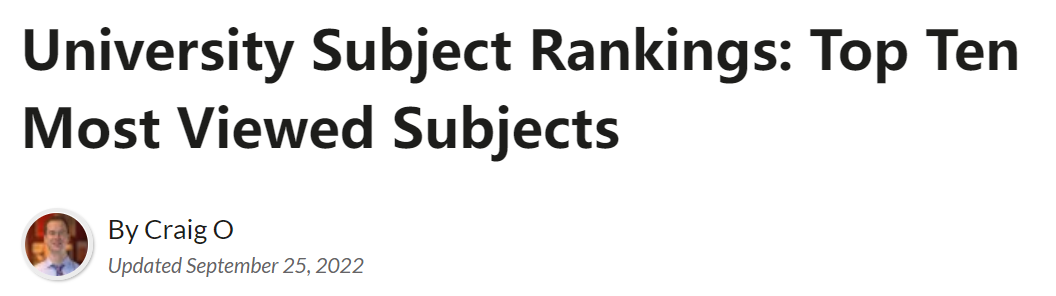QS全球最受欢迎大学专业Top 10！第一名居然不是商科  数据 英国留学 第3张