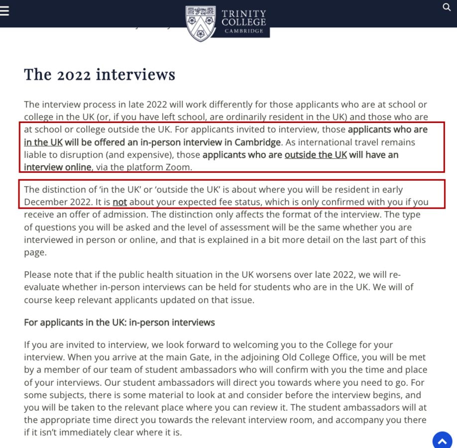 2022-2023剑桥大学29个学院面试时间汇总 会问什么呢？  英国留学 剑桥大学 第3张
