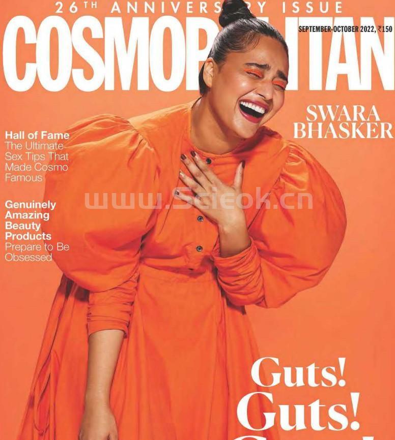 【印度版】大都会（Cosmopolitan）2022年9-10月  英文原版杂志 大都会 COSMOPOLITAN 第1张