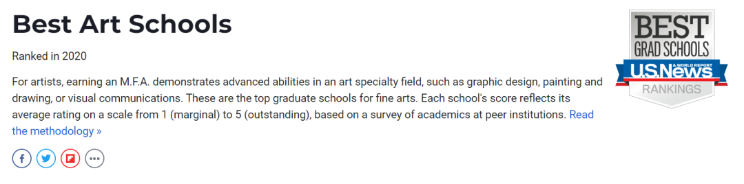 纵览美国艺术高校排行榜，这些学校何以登顶榜单？  数据 第3张