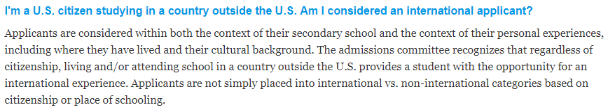 美本申请中，美高生到底算不算国际生？80%的人可能并不清楚  留学 第10张